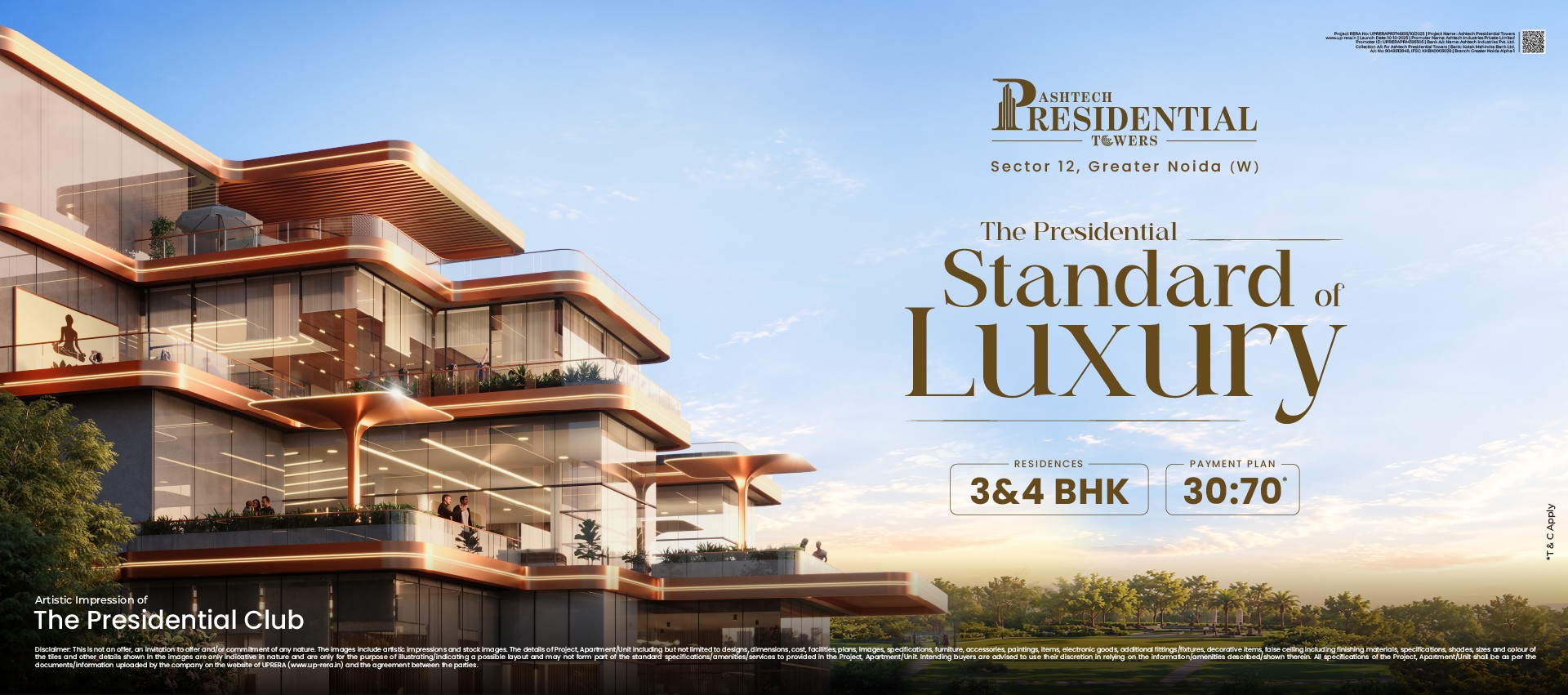 Ashtech Presidential Towers – Premium 3 & 4 BHK Apartments in Greater Noida West